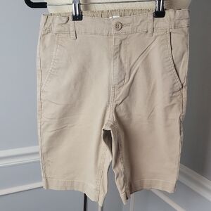 OLD‎ NAVY Bundle of 2 Boy's Blue & Tan School Uniform Chino Flat Front Shorts 12